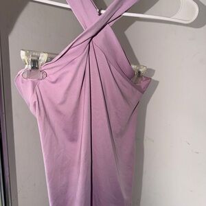 Elegant Lavender Halter shirt